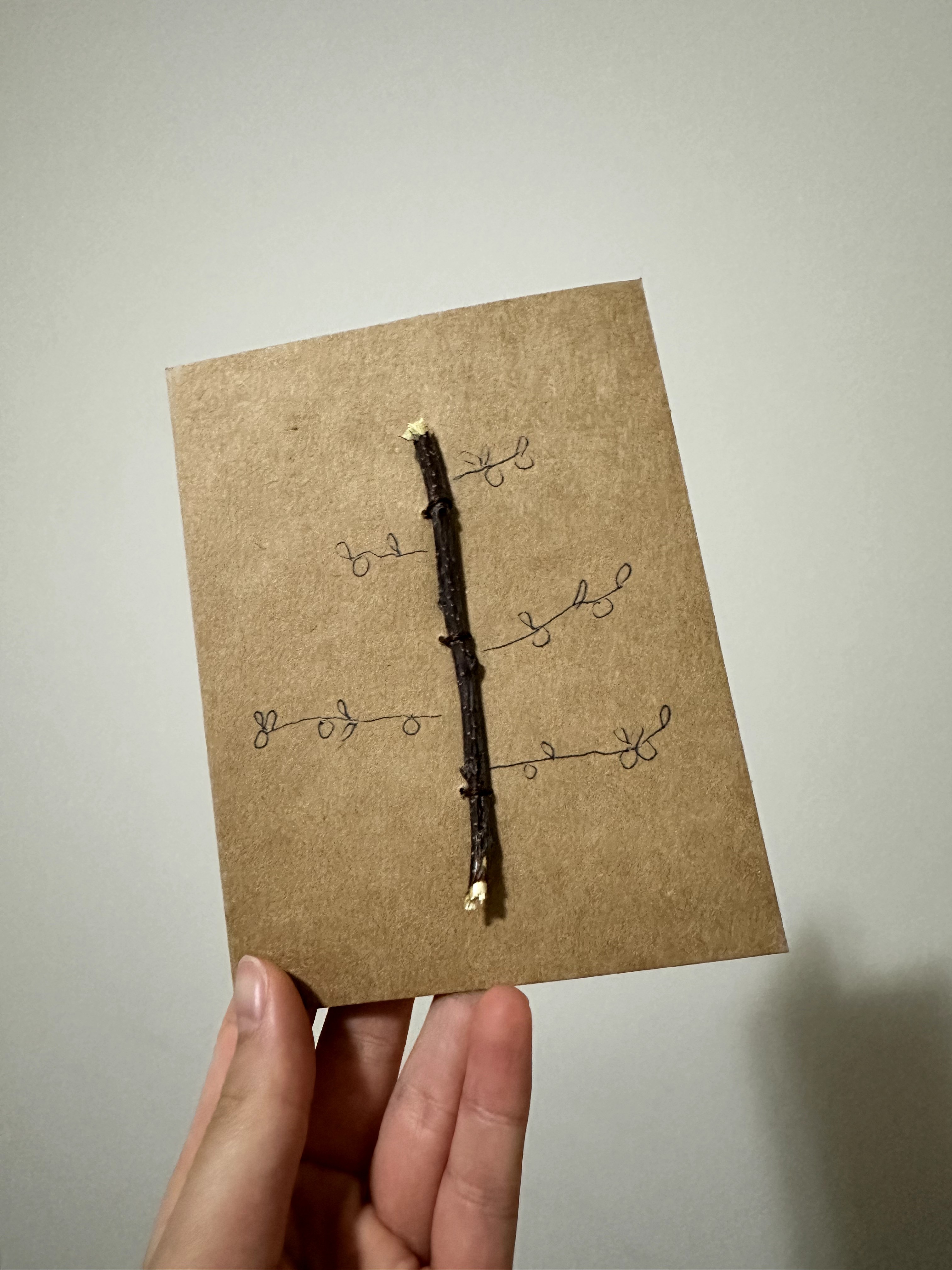 Orange Peach Tree Card - Image 7